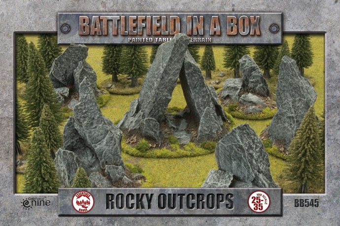 Battlefield in a Box: Essentials - Rock Outcrops (x6) (BB545)