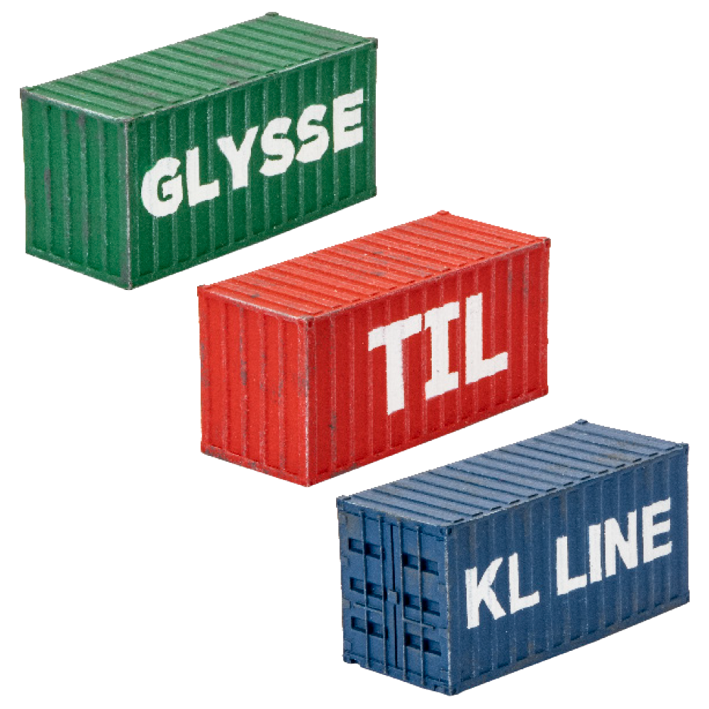 Battlefield in a Box: Modern - 20ft Shipping Containers (x3) (BB252)
