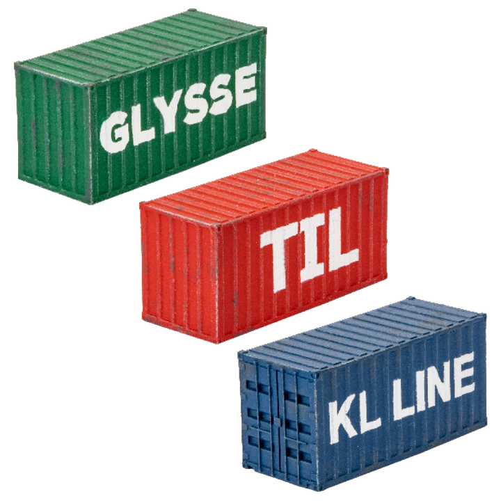 Battlefield in a Box: Modern - 20ft Shipping Containers (x3) (BB252)