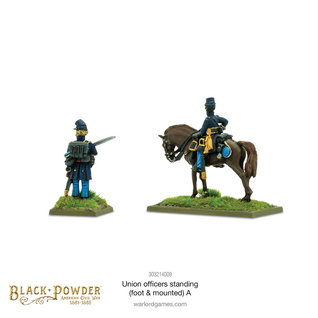Black Powder: American Civil War - Union Officers standing (foot & mounted) A