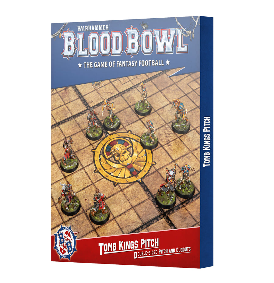 Blood Bowl: Tomb Kings Pitch - Double-sided Pitch and Dugouts Set