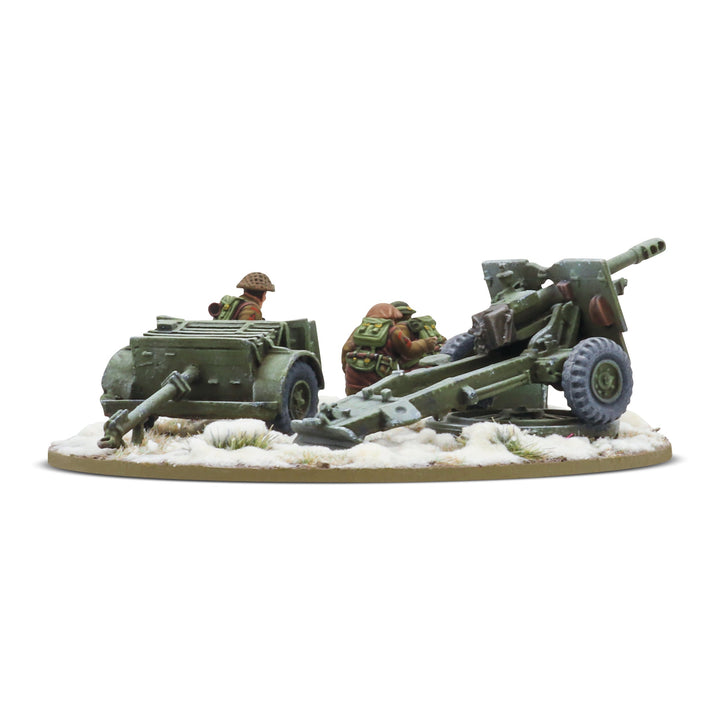 Bolt Action: 25-Pdr Light Howitzer with British Infantry (Winter) Crew