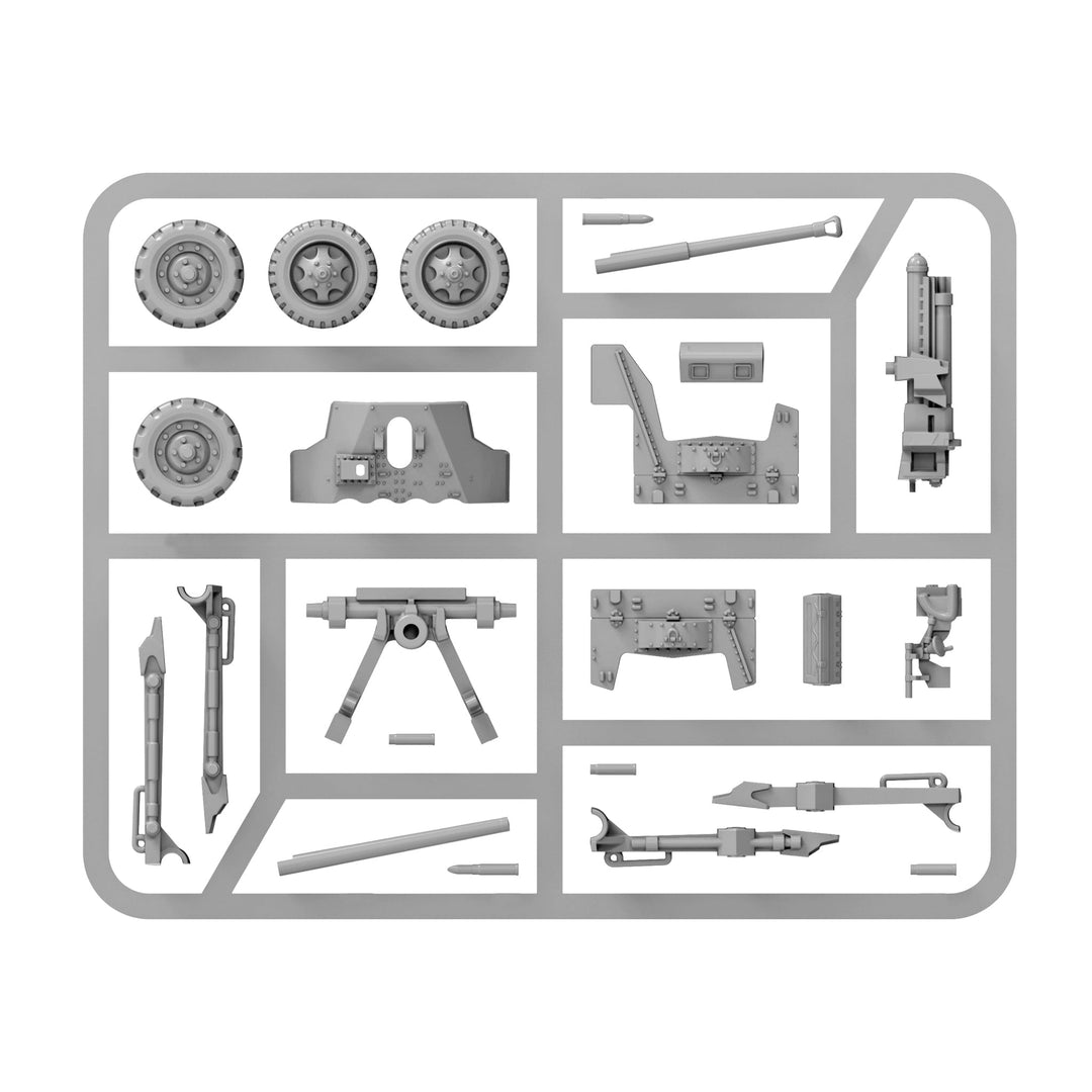 Bolt Action: British 6-pounder anti-tank gun (plastic)