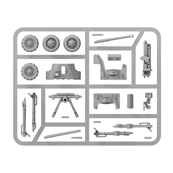 Bolt Action: British 6-pounder anti-tank gun (plastic)