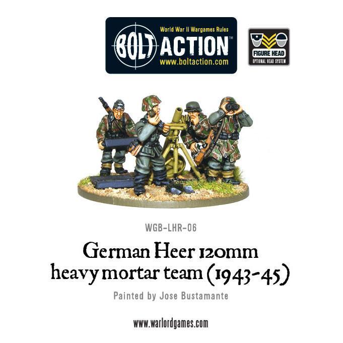 Bolt Action: German Heer 120mm heavy mortar team (1943-45)