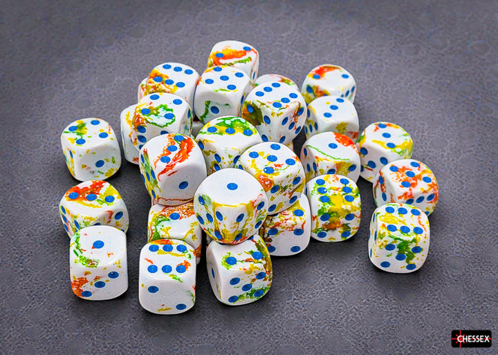 Brush Breezy/blue 12mm d6 Dice Block (36 dice) (Chessex) (24809)