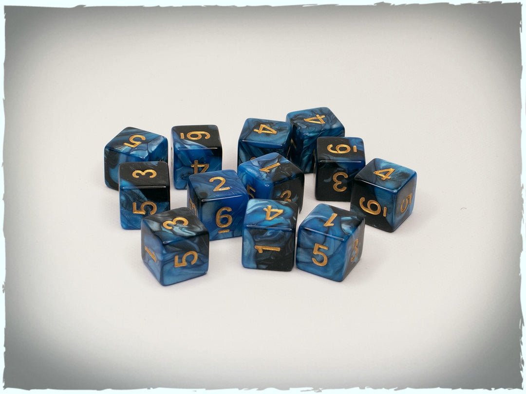 Evernight d6 dice set, 12 pcs (Deep-Cut Studio)