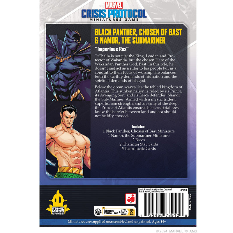 Marvel: Crisis Protocol - Black Panther, Chosen of Bast & Namor, the Sub-Mariner