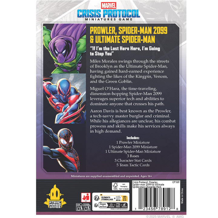 Marvel: Crisis Protocol - Prowler, Spider-Man 2099 & Ultimate Spider-Man