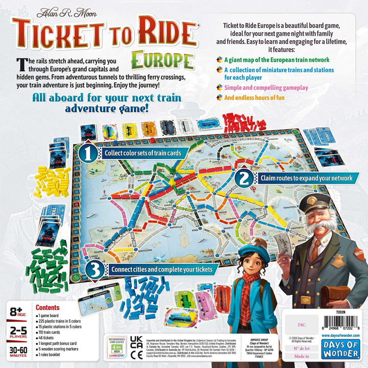 Ticket to Ride: Europe (2025 Refresh)