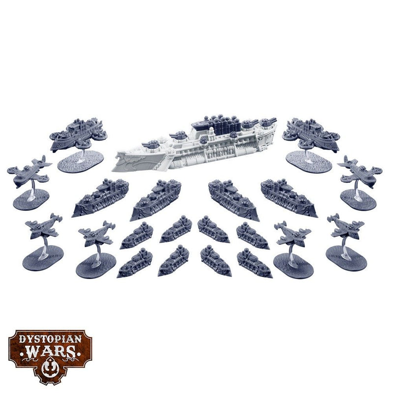 Dystopian Wars: Gloriana Battlefleet Set