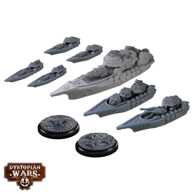 Dystopian Wars: Konig Battlefleet Set