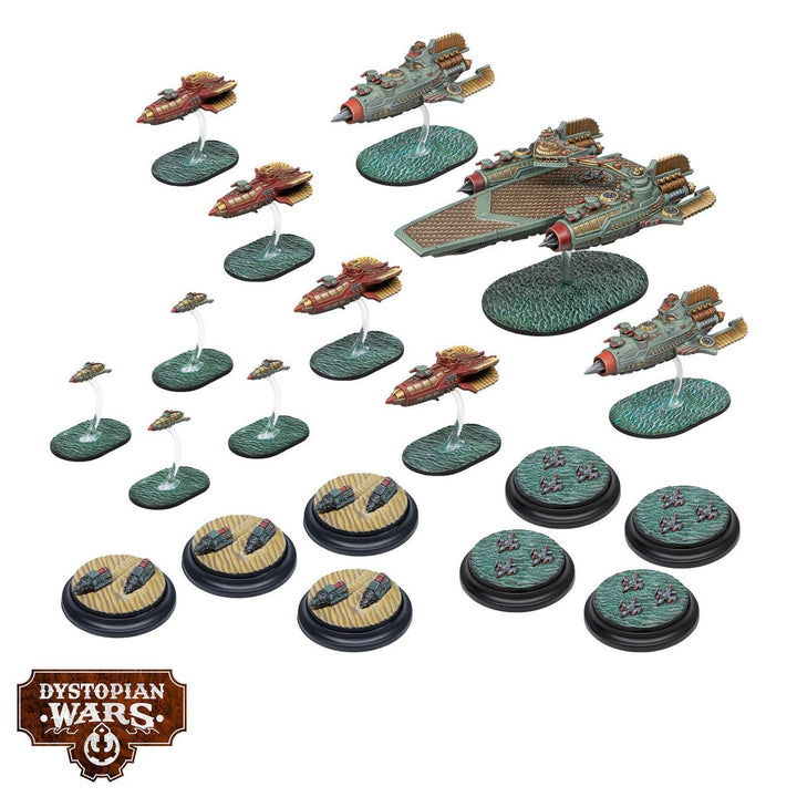 Dystopian Wars: Zamiec Battlefleet Set