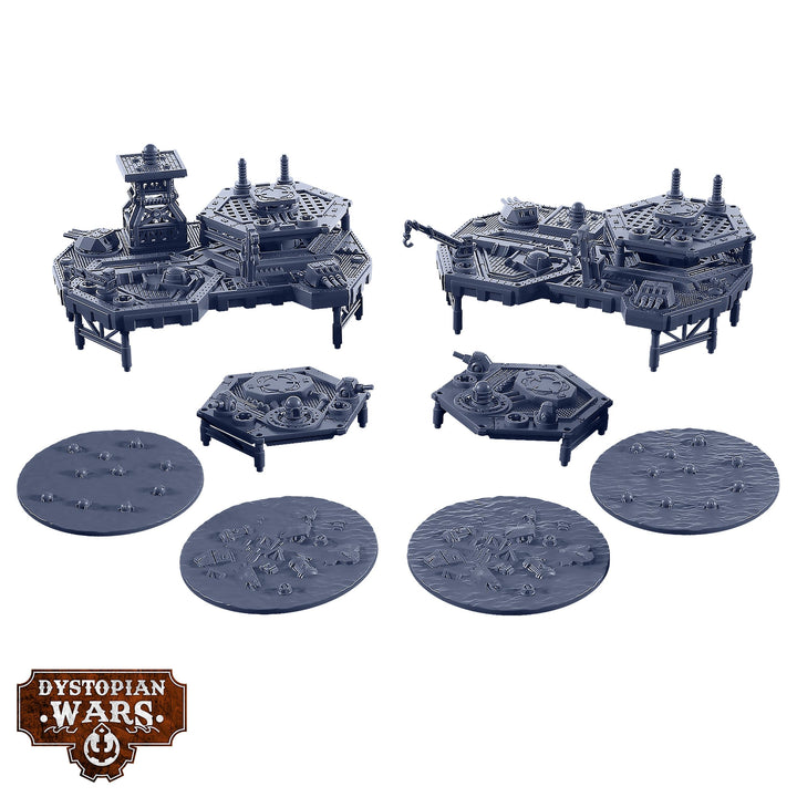 Dystopian Wars: Sturginium Platforms & Objectives Set