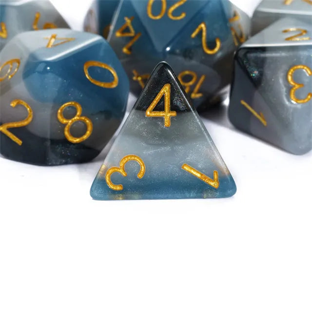 Denim Swirls RPG Dice Set (Foam Brain) (FBG2628)