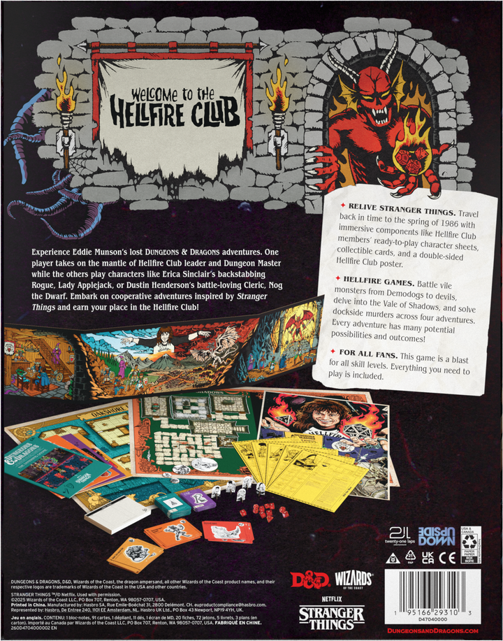 Dungeons & Dragons (5th Edition) - Stranger Things: Welcome to the Hellfire Club