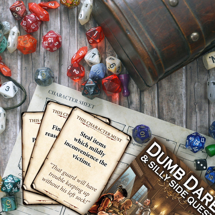 Dumb Dares & Silly Side Quests – The In Character Game for your RPG Party