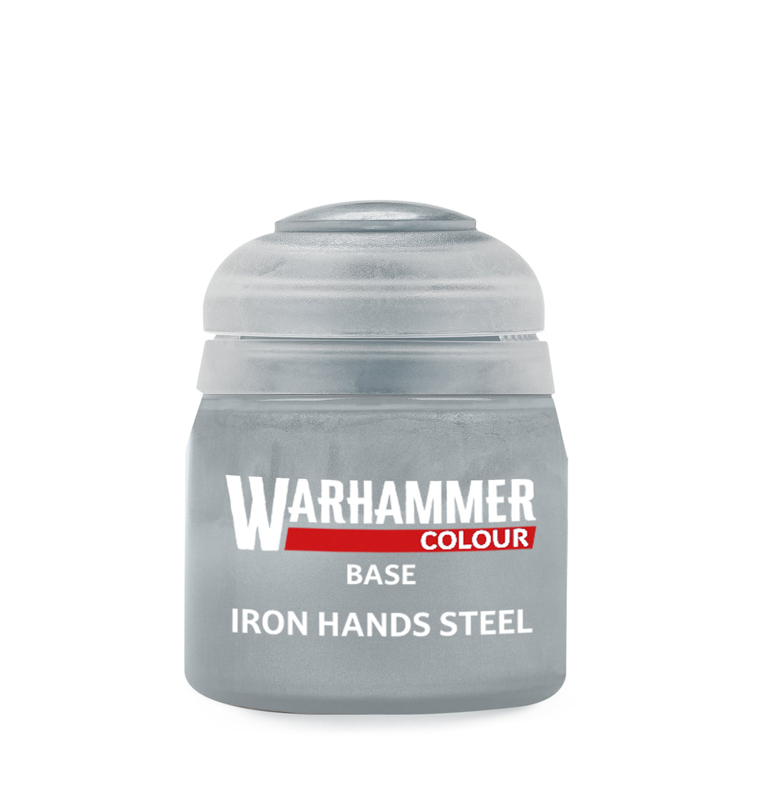Warhammer Colour Base Paint: Iron Hands Steel (129)