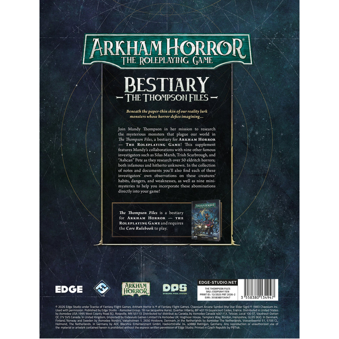 Arkham Horror: The Roleplaying Game - The Thompson Files