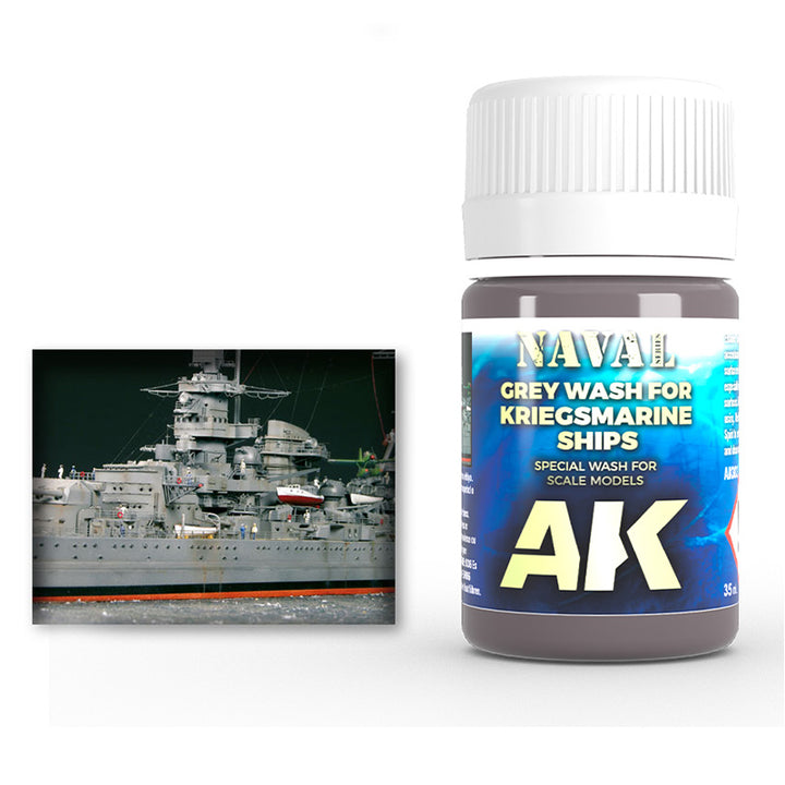 Enamel: Naval Grey Wash for Kriegsmarine Ships (AK Interactive) (AK303) (28)