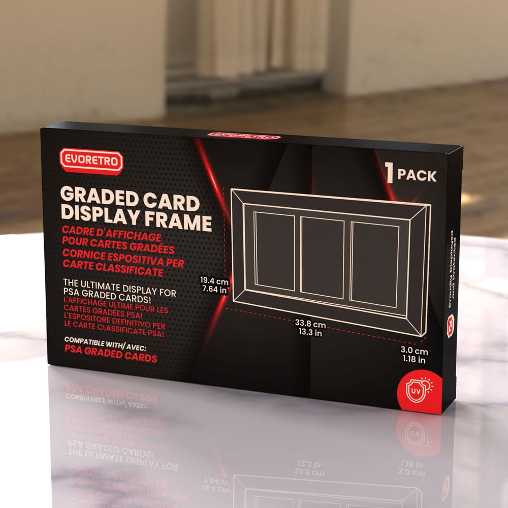 Evoretro Graded Card Display Frame for 3 PSA Graded Cards (EVO-5293)