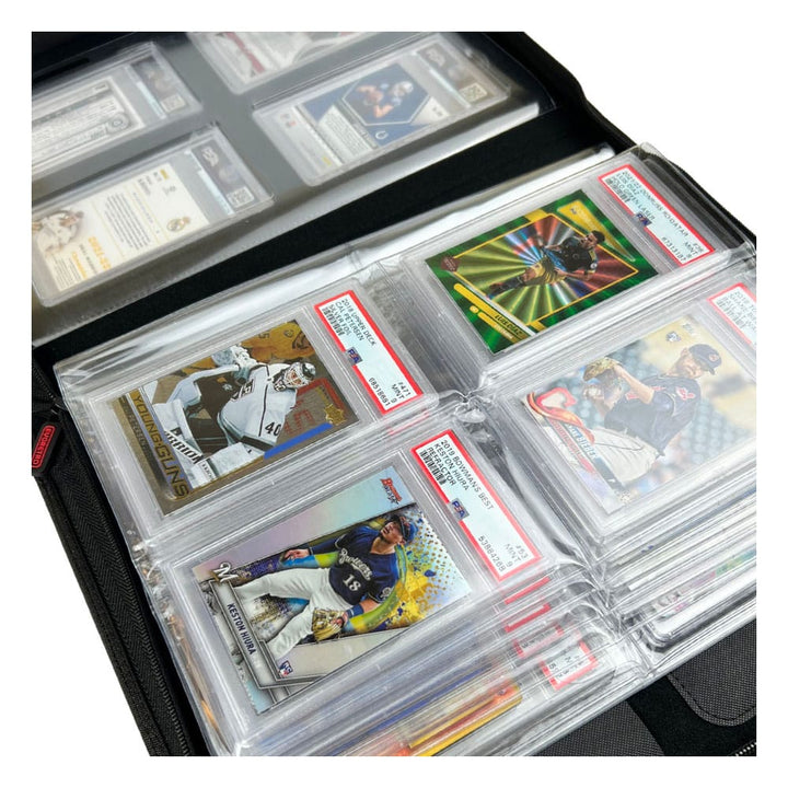 Evoretro Premium Card Slab Binder with Window Black