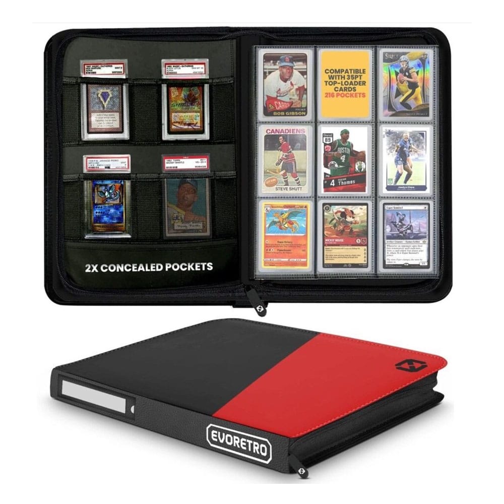 Evoretro Shield+ Topload Cards Binder 216 Cards Black/Red (EVO-3558)