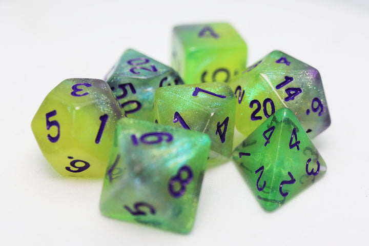 Luminescent Jellyfish RPG Dice Set (Foam Brain) (FBG2577)