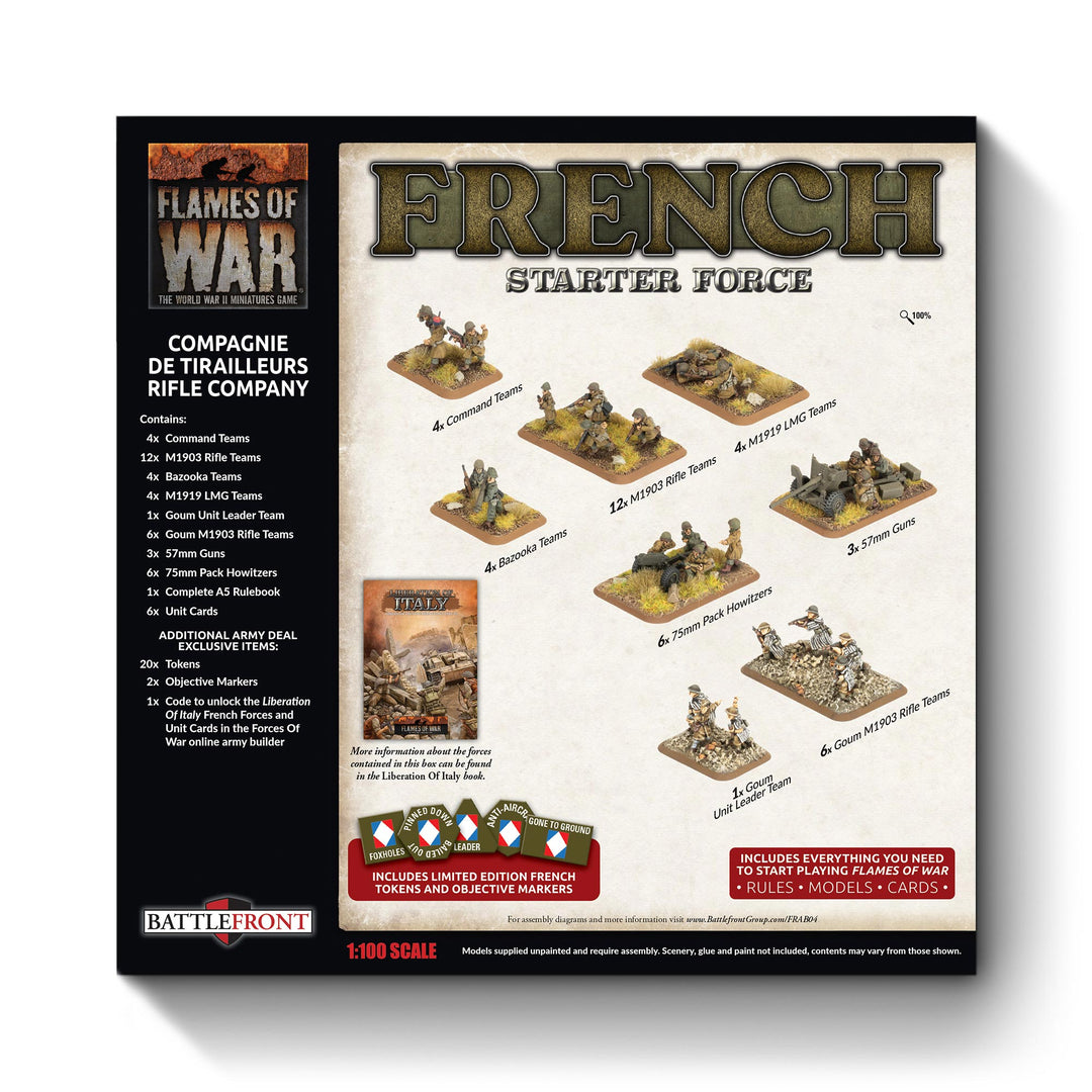 Flames of War: French Army Deal - Compagnie De Tirailleurs Rifle Company (FRAB04)