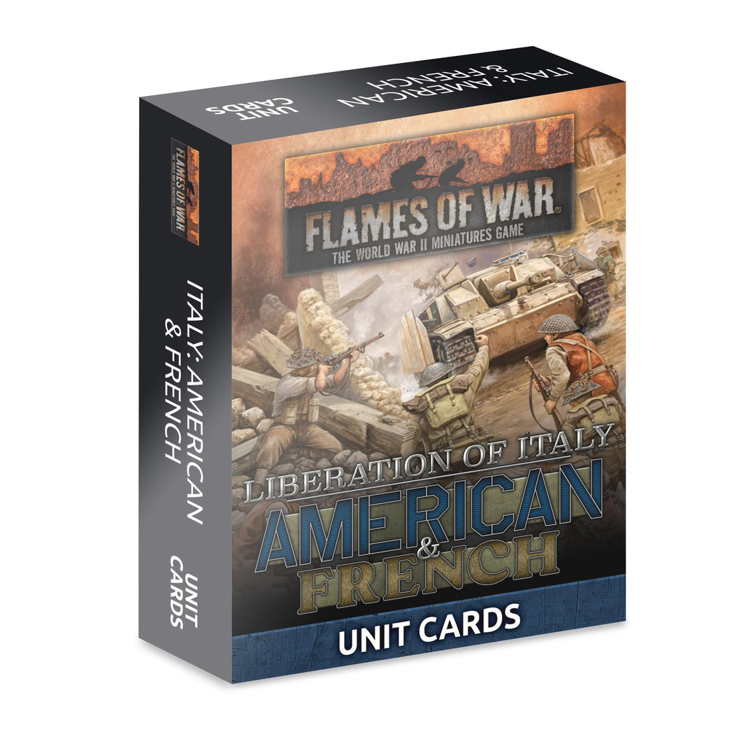 Flames of War: Liberation of Italy - American and French Unit Card Pack (69 cards) (FW278AU)