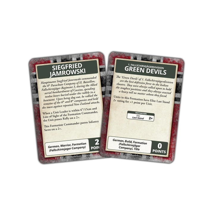 Flames of War: Liberation of Italy - German Command Card Pack (47 cards) (FW278GC)