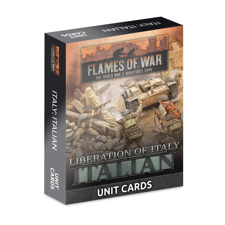 Flames of War: Liberation of Italy - Italian Unit Card Pack (both sides) (53 cards) (FW278IU)