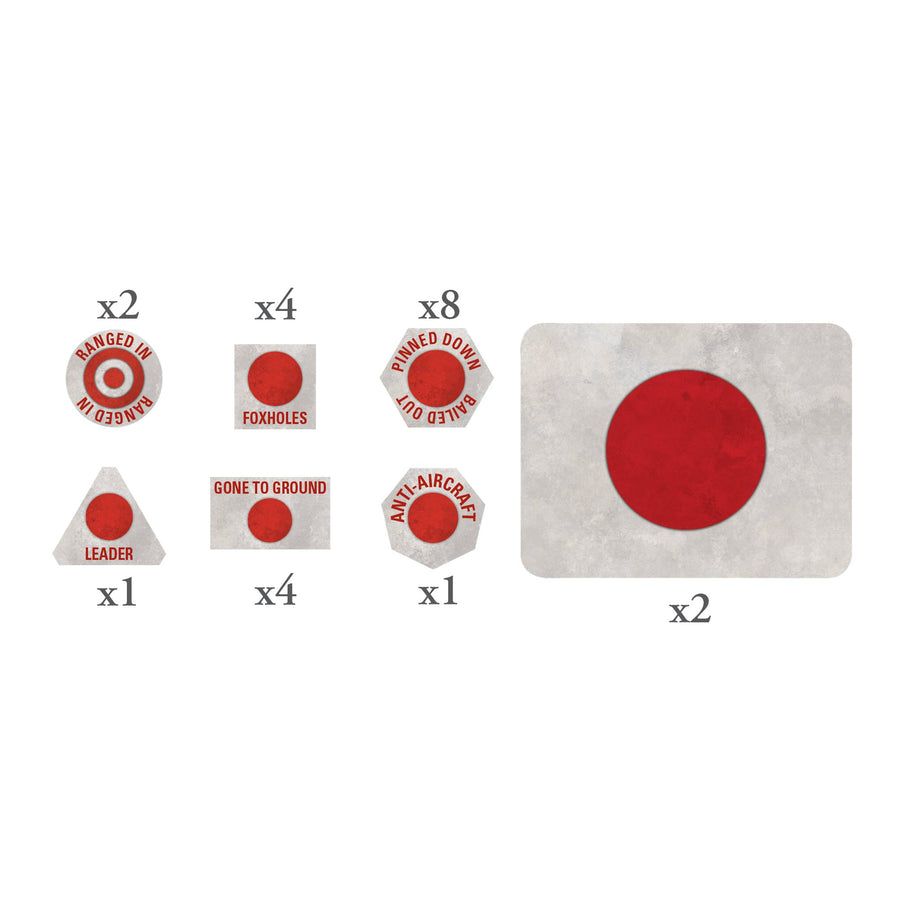 Flames of War: Japanese Tokens and Objectives (JP901)