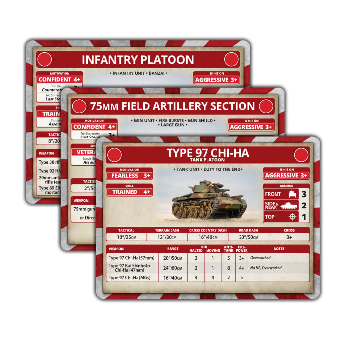 Flames of War: The Pacific - Japanese Unit Cards (FW258JU)