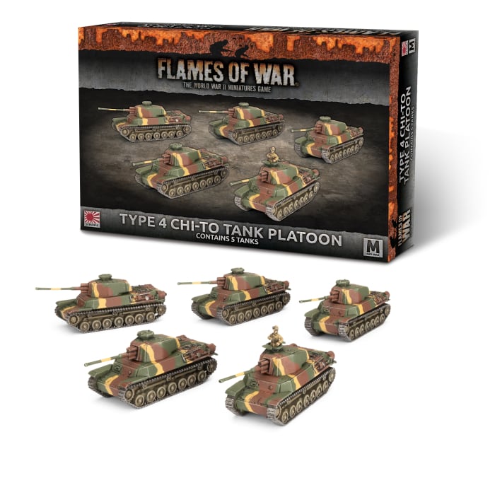 Flames of War: Type 4 Chi-To Tank Platoon (JBX19)