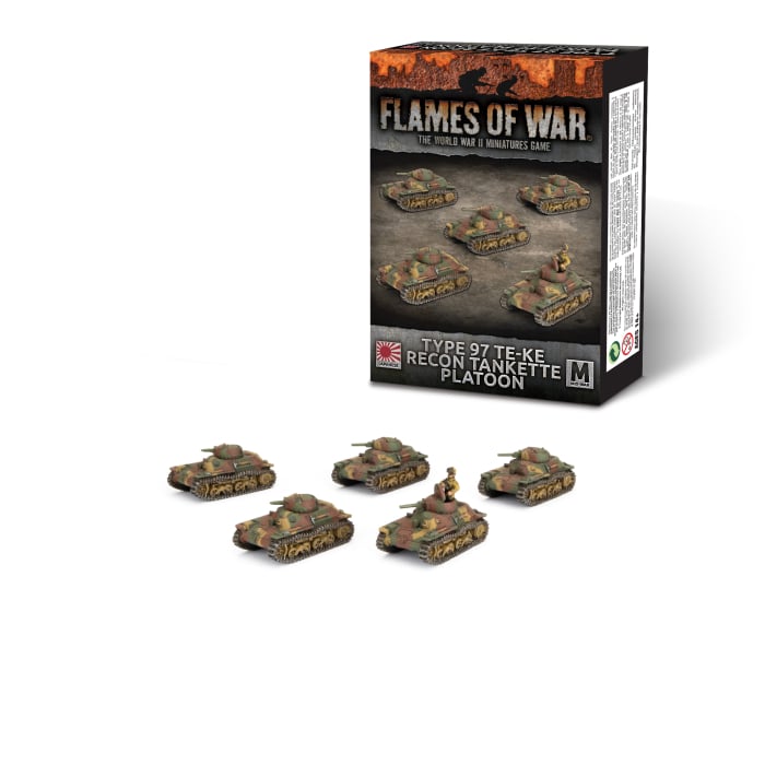 Flames of War: Type 97 Te-Ke Recon Tankette Platoon (JBX13)