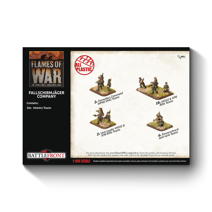 Flames of War: Fallschirmjager Company (Plastic) (GBX136)