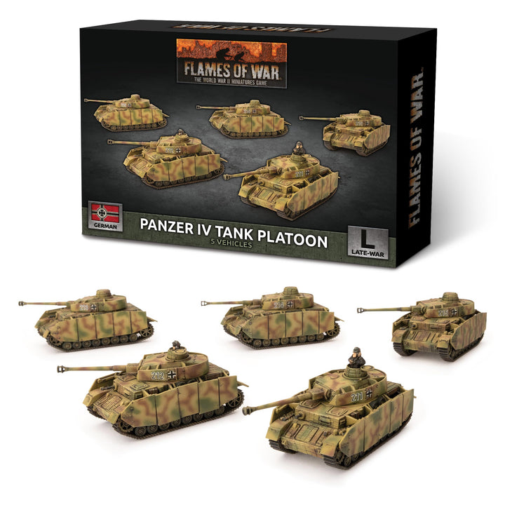 Flames of War: Panzer IV Platoon (x5 Plastic) (GBX142)
