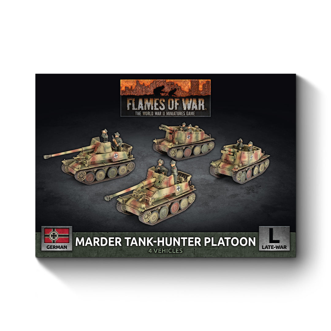 Flames of War: Marder / Grille Self-propelled Gun Platoon (x4 Plastic) (GBX212)