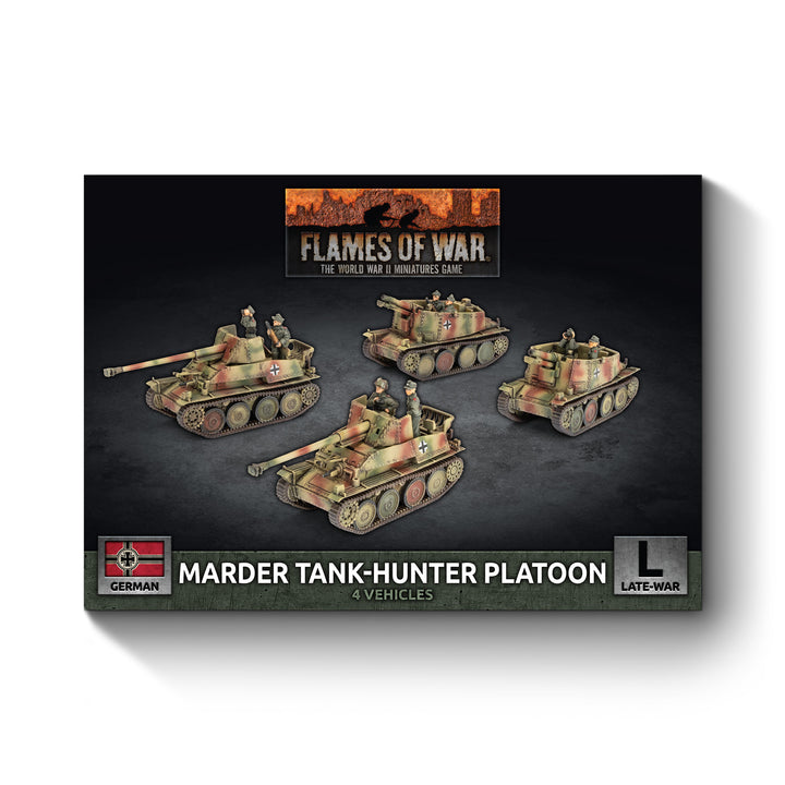 Flames of War: Marder / Grille Self-propelled Gun Platoon (x4 Plastic) (GBX212)