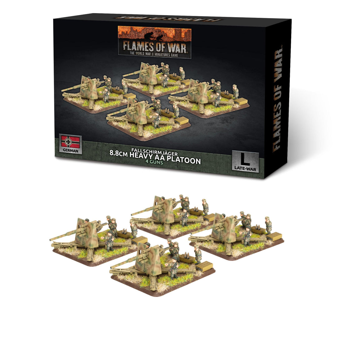 Flames of War: FJ 8.8cm Heavy AA (x4 guns Plastic) (GBX214)