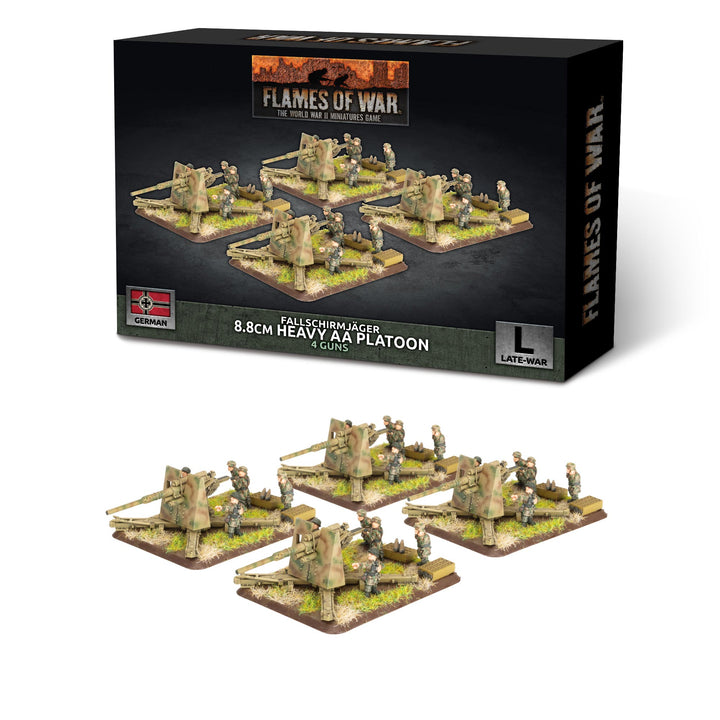 Flames of War: FJ 8.8cm Heavy AA (x4 guns Plastic) (GBX214)