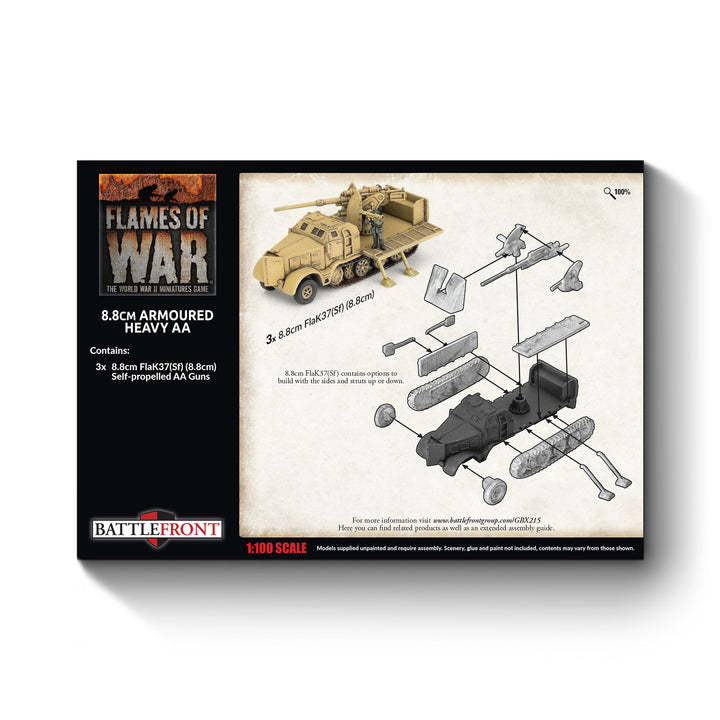 Flames of War: 8.8cm FlaK37(Sf ) (8.8cm) (GBX215)