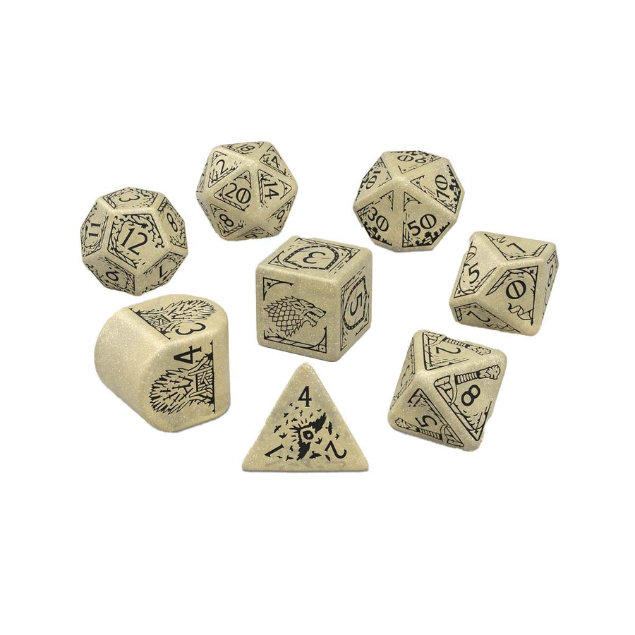 Game of Thrones: Stark 7-die Dice Set (Q-Workshop)