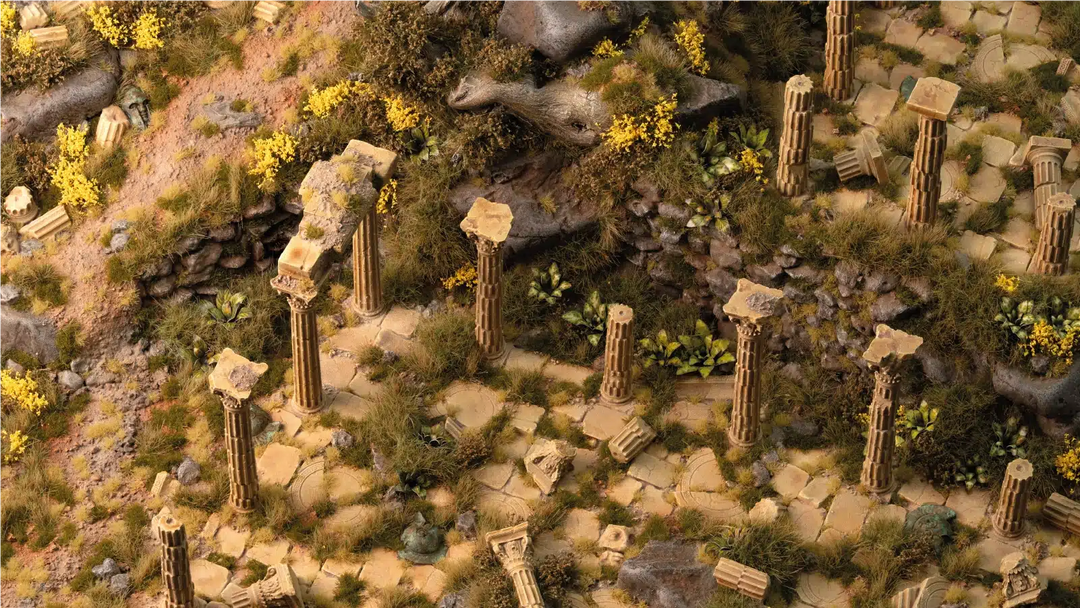 GamersGrass Mediterranean Temple Basing Box