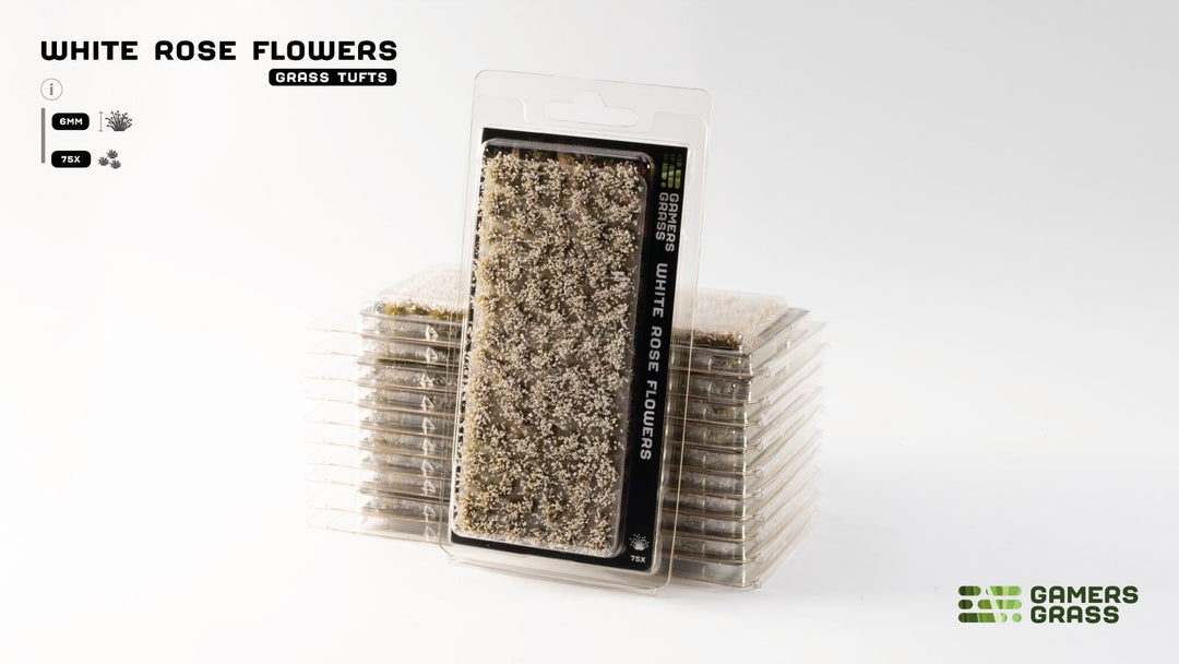 GamersGrass White Rose Flowers