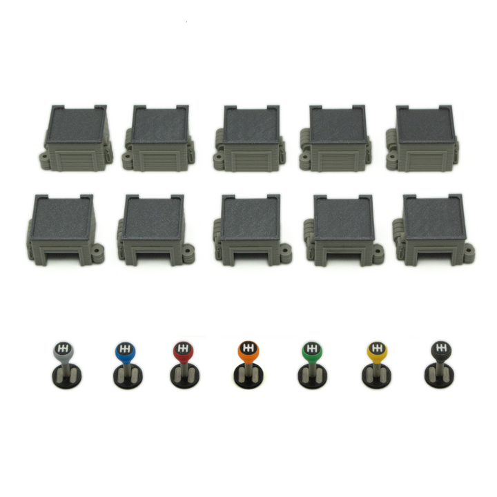 Garages and Gear Levers for Heat: Pedal to the Metal & Heavy Rain Expansion - 17 Pieces (BGExpansions)