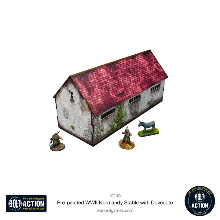 Bolt Action: Pre-painted WWII Normandy Stable with Dovecote