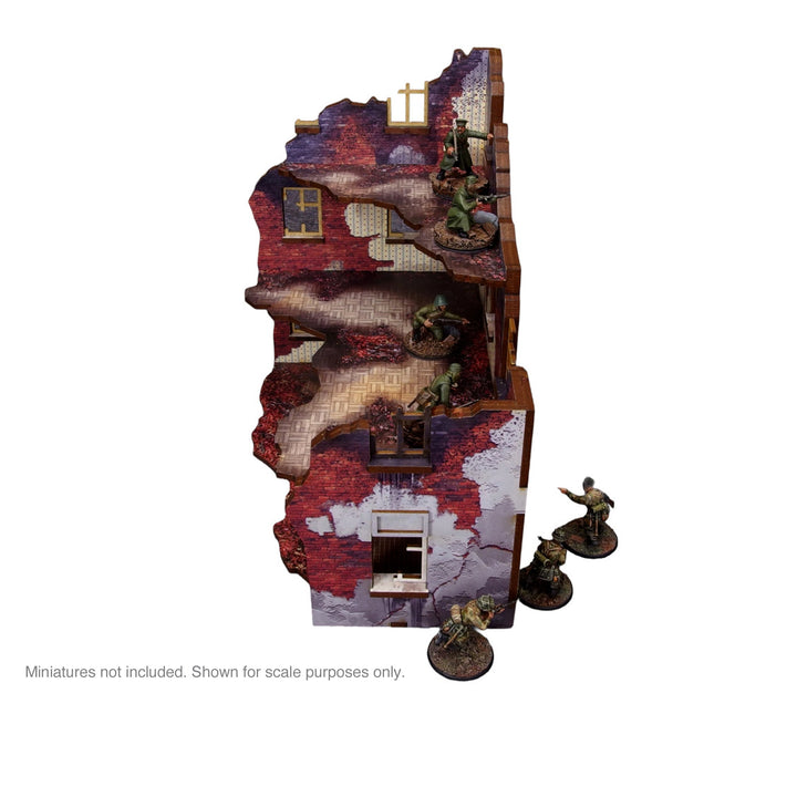 Pre-Painted WW2 Ostfront Stalingrad Apartment Block Front