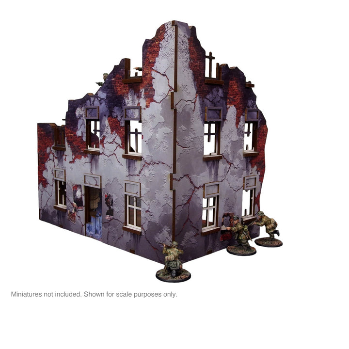 Pre-Painted WW2 Ostfront Stalingrad Apartment Block Front